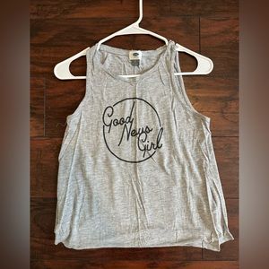 S Gray Flow Tank Top